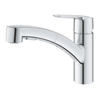 Grohe QuickFix Start keukenmengkraan met uittrekbare handdouche chroom - thumbnail