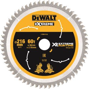 DeWalt Accessoires Extreme Runtime Cirkelzaagblad 216mm x 30mm 60T - DT99570-QZ - DT99570-QZ