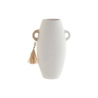 Vaas Home ESPRIT Wit Natuurlijk Keramiek 17 x 13 x 26 cm