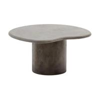 Kave Home Macarella bijzettafel 83x77 cm Grijs