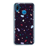 Dark Rounded Terrazzo: Huawei P20 Lite Transparant Hoesje