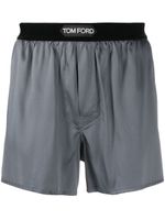 TOM FORD boxer à taille à logo - Gris