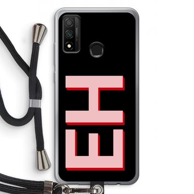 Monogram: Huawei P Smart (2020) Transparant Hoesje met koord