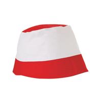 Rood met witte vissershoedjes zonnehoedjes voor volwassenen - zomer hoedjes dames en heren