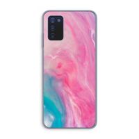Roze explosie: Samsung Galaxy A03s Transparant Hoesje