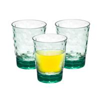 Leknes Drinkglas Gloria - 1x - transparant groen - onbreekbaar kunststof - 470 ml   -