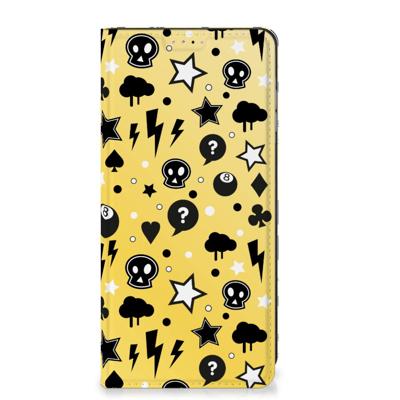 Mobiel BookCase Samsung Galaxy A25 Punk Geel