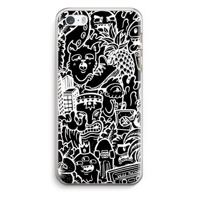 Vexx Black Mixtape: iPhone 5 / 5S / SE Transparant Hoesje