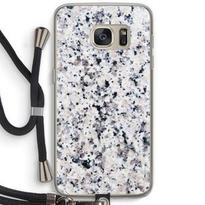 Gespikkelde marmer: Samsung Galaxy S7 Transparant Hoesje met koord