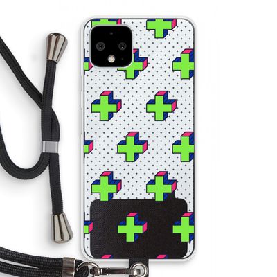 8-bit N°10: Pixel 4 Transparant Hoesje met koord