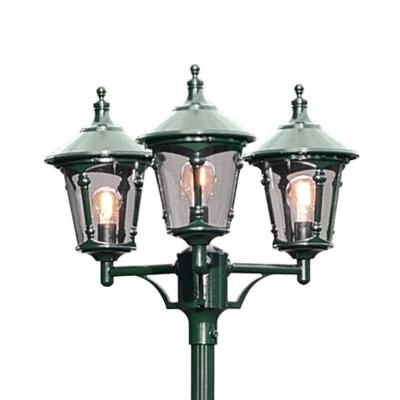 KonstSmide Klassieke lantaarnkapVirgo 3-lichts groen - 573-600