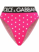 Dolce & Gabbana culotte taille-haute à ornements strassés - Rose - thumbnail