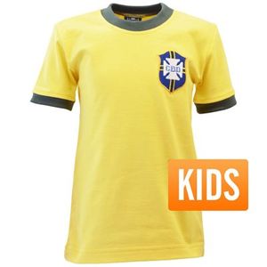 Brazilië Retro Voetbalshirt WK 1970 - Kinderen