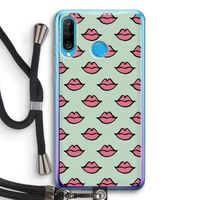 Lipjes: Huawei P30 Lite Transparant Hoesje met koord