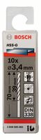 Bosch Accessoires Metaalboren HSS-G, Standard 3,4 x 39 x 70 mm 10st - 2608585482