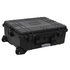 Flightcase op wieltjes 63x50x23 cm PP zwart