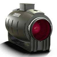 Vortice Buisventilator Lineo 200 &apos;quiet&apos; - Aansluiting 200mm - 3 Standen Aan/uit