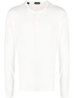 TOM FORD chemise boutonnée à manches longues - Blanc