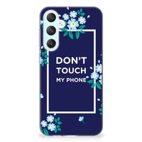 Samsung Galaxy S23 FE Silicone-hoesje Flowers Blue DTMP - thumbnail