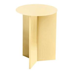 HAY Slit Table Round Bijzettafel Ø 35 cm - Pastel Geel