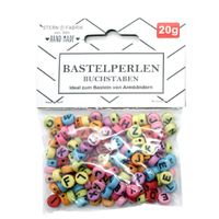 Letterkralen - 160x - gekleurd - 6 mm - kunststof - alfabet knutselkralen