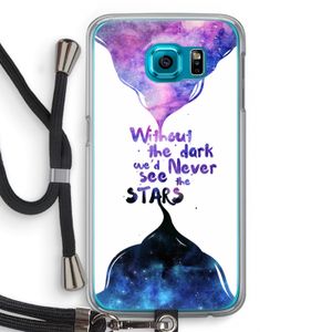 Stars quote: Samsung Galaxy S6 Transparant Hoesje met koord