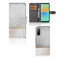 Sony Xperia 10 IV | Book Style Case | Wood Concrete