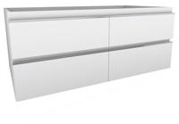 Wiesbaden Tigris onderkast 120 x 46 cm wit