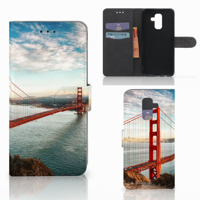 Samsung Galaxy A6 Plus 2018 | Flip Cover | Golden Gate Bridge