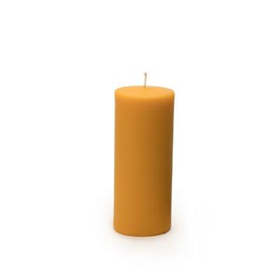 Bijenwas Stompkaars met structuur Ø7,8 x 19 cm - 1 kaars