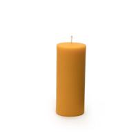Bijenwas Stompkaars met structuur Ø7,8 x 19 cm - 1 kaars