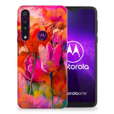Smartphone hoesje Motorola One Macro Tulips Smartphone hoesje Motorola One Macro Tulips