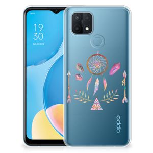 OPPO A15 Telefoonhoesje met Naam Boho Dreamcatcher