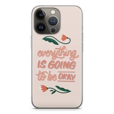 Optimistic flower girl: iPhone 13 Pro Transparant Hoesje