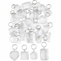 Creativ Company Sleutelhanger, afm 40-50 mm, 100 stuk/ 1 doos