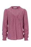 LOOXS Little Meisjes top kant wide - Paars LOOXS Little Meisjes top kant wide - Paars