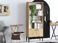 Boekenkast POLLUNA 2 deuren saphire eik