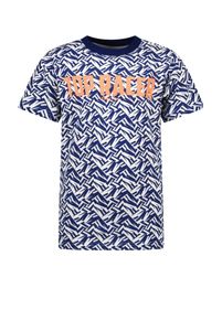 Tygo & Vito Jongens t-shirt AOP grafisch - Sporty blauw