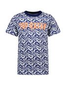 Tygo & Vito Jongens t-shirt AOP grafisch - Sporty blauw - thumbnail