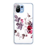 Mooie bloemen: Xiaomi Mi 11 Lite Transparant Hoesje
