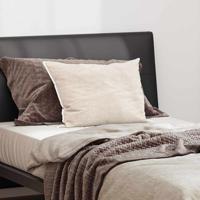 VidaXL Hoofdkussen met kussen wit 60 x 40 x 20 cm polyester