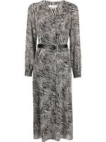 Michael Michael Kors robe à imprimé zébré - Noir