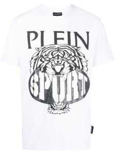 Plein Sport t-shirt imprimé à col rond - Blanc