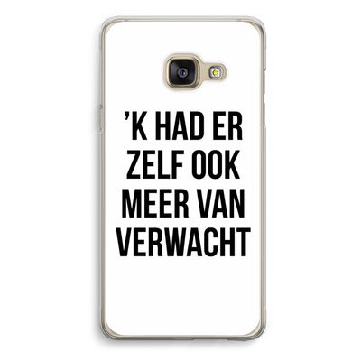 Meer verwacht: Samsung A3 (2017) Transparant Hoesje