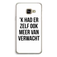Meer verwacht: Samsung A3 (2017) Transparant Hoesje Meer verwacht: Samsung A3 (2017) Transparant Hoesje