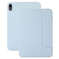 Lunso iPad Air 13 inch (2024/2025) - Tri-Fold Bookcase hoes - Lichtblauw
