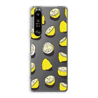 When Life Gives You Lemons...: Sony Xperia 1 III Transparant Hoesje