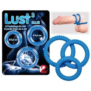 lust cock rings - blauw