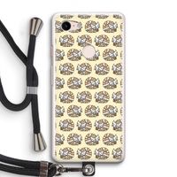 Slapende poes: Pixel 3 Transparant Hoesje met koord