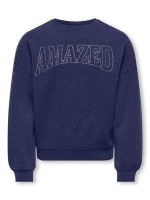 Kids ONLY winter sweater meisjes - blauw - KogKiki - oversize fit